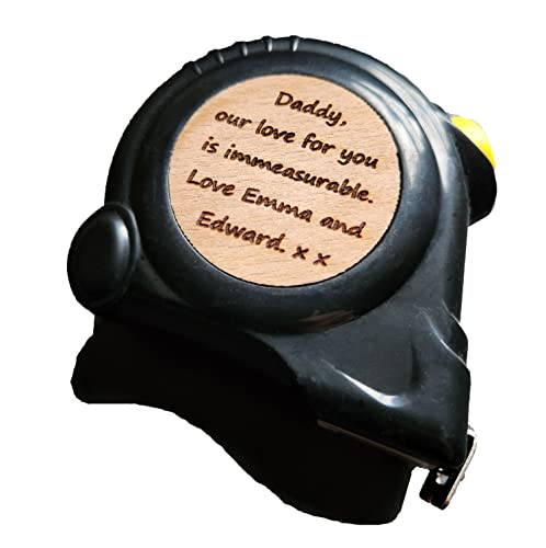 Personalised Engraved Tape Measure Grandad Father idea Gift Birthday Tool Dad