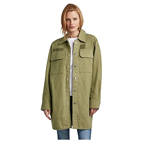 G-STAR RAW Damen Oversized Overshirt, Grün (Smoke Olive D23023-C838-B212),...