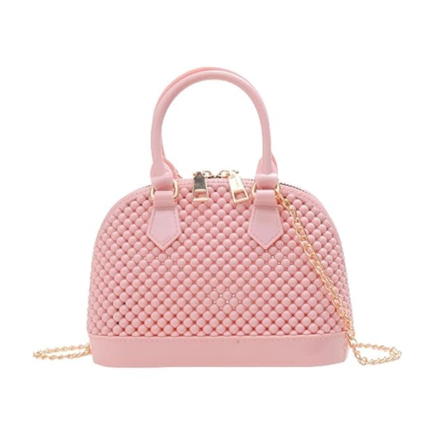 Angel Kiss Structured Patent Soft Silicone Minimal Handbag, Bubble Texture, Dome-Shaped Sling Bag, Gold Chain Strap, Glossy, Gold-Tone Hardware, Compact, Elegant (white) (B0DGDDN9VR) Amazon Price History, Amazon Price Tracker