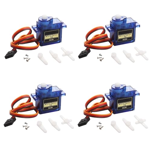 4�� SG90 9g �}�C�N���T�[�{���[�^�[�L�b�g Arduino�v���W�F�N�g�p�ARC�J�[���{�b�g�w���R�v�^�[�A��s�@�R���g���[���{�[�g�A�~�j�T�[�{�A�v���P�[�V�����p�B