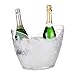 Relaxdays 10028654 chłodziarka do napojów, 6 l, wanna imprezowa, szampana, piwo, chłodziarka wina, tworzywo sztuczne, wys. x szer. x gł.: 25,5 x 34,5 x 26 cm, przezroczysta