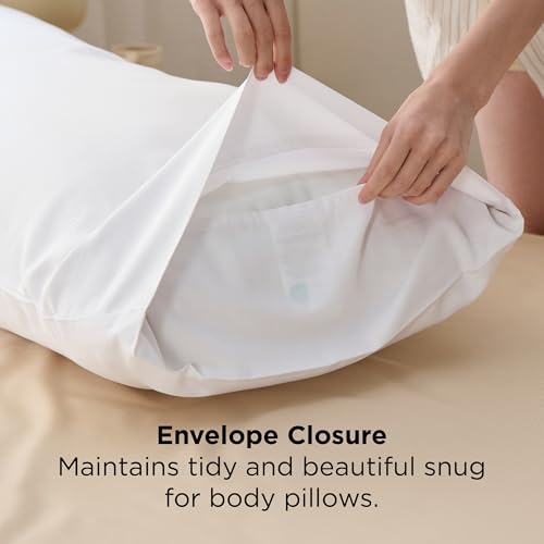Image of Bedsure PureWoven Body Long Pillowcase, 100% Rayon Derived from Bamboo