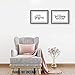 Hello Gorgeous & Good Morning Handsome Inspirational Quotes Wall Art, Ideal Wall Decorations for Bedroom Quote Wall Decor, Home Decor & Office Decor, Great Motivational Gift. Unframed - 8x10