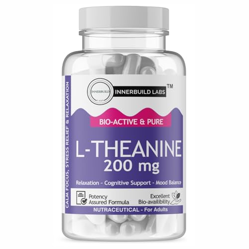 Image of L-Theanine Capsules | 200mg | 30 Capsules | Relaxation & Focus Support