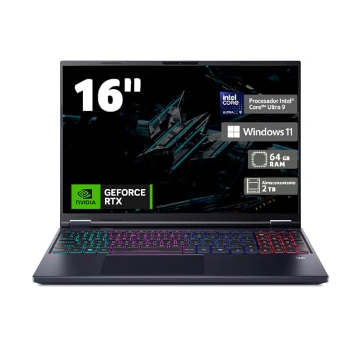 Acer Predator Helios Neo 16 Laptop Gamer Core Ultra 9 275HX 64GB RAM 2TB SSD
