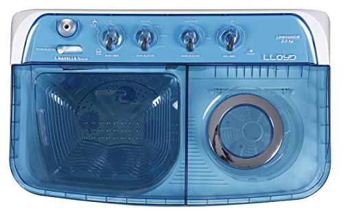Image of Havells-Lloyd 8 Kg 5 Star Semi-Automatic Top Load Washing Machine (LWMS80BDB Blue, Active Soak)