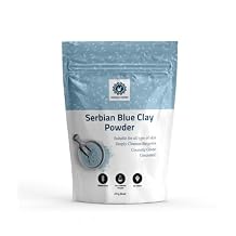 Serbian Blue Clay Powder 227 g for Facial Masks, Creams, Skin Tightening, Body Wraps,Scrubs, and Soap Making.