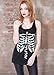 Women's Ribcage Skeleton Shirt Goth Top Skull Shirt Small