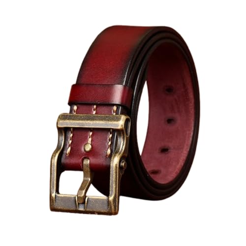Ceinture vintage en cuir véritable pour homme qui recherchent un accessoire large de 4 cm