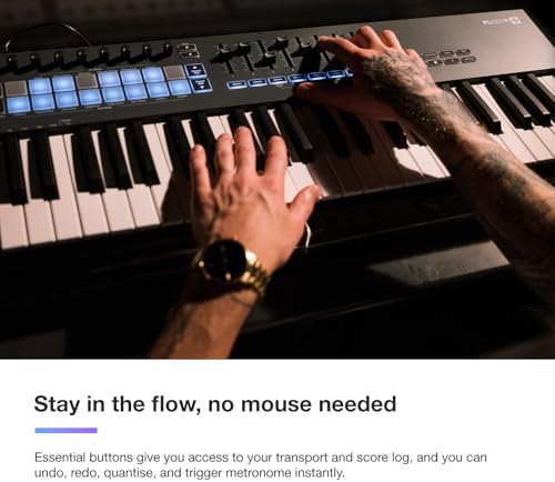 Bild 3 - Novation FLkey 49 MIDI-Controller-Keyboard — Nahtlose Integration in FL Studio, mit Akkord- und Skalenmodi. Sämtliche Software, die du für die Musikproduktion benötigst