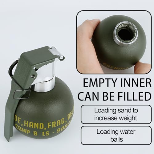Gunyoo Airsoft Granate Spielzeug Plastik CS Handgranate Modell Tactical Gear Zubehör für Cosplay Film Requisiten Outdoor 14+ (M-67)