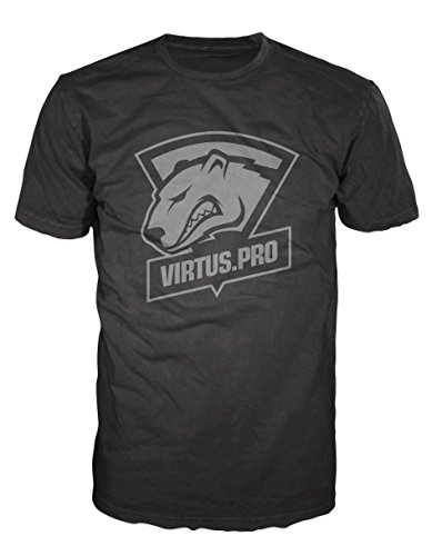  Virtus.Pro - Camicia Casual - Uomo nero-bianco X-Small
