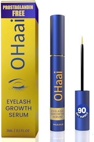 Premium Lash Serum for Eyelash Growth for Women: Lash Enhancer with Natural Formula to grow Longer Thicker Healthier Lashes- Vegan, Cruelty-Free ,Suitable for Sensitive Eyes, 0.1 Fl. Oz (3ml)