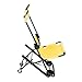 Manual Lift Stair Chair, 350LBS Portable Folding Evacuation Chair with 4 Wheels, Lightweight Emergency Rescue Chair for Fire Incidents, Ambulances and Hospitals (Yellow)