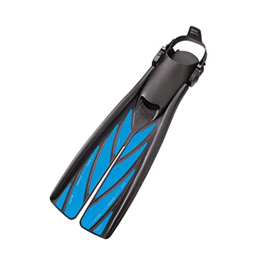 Atomic Aquatics Splitfins High Performance Scuba Diving Split Fins, Blue, Men's Medium (6 to 8.5)