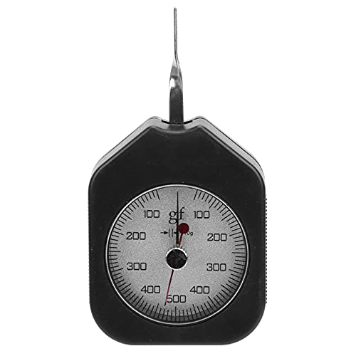 Jeanoko SEG-500-2 Zifferblatt-Spannungsmesser, Doppelzeiger-Design, 500 G Messwert, Tragbares ABS-Legierungsmaterial, für Mechanische Druckprüfung