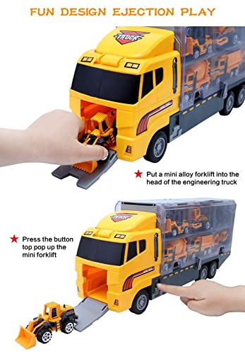 Toys For Boys,25 Pcs Engineering Die-Cast Construction Car Toddler Toys For 3 Year Old Boys Vehicles Gifts Kids Toys For Age 3 4 5 6 7 Year Old Boys By Alotjoy #TOP4