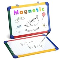 Swansea Small Whiteboard A3, Double Side Magnetic White Board for Kid Teacher Classroom Homeschool, Portable and Wall-Mount, 42x30cm