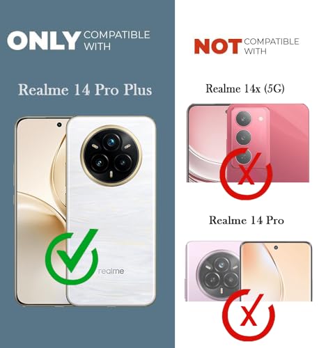 Image of Jkobi Back Case Cover for Realme 14 Pro Plus 5G (Silicone Clear Shockproof Case with Camera Protection | Soft and Flexible | Transparent)