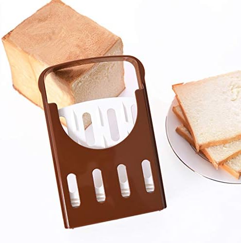 TCOTBE Bread Slicer, Bread Bake Bread Slicer Cutter, Foldable Bread Slicer Compact Bread Slicing Guide,Kitchen Accessories,Bread Machine Bread Maker for Homemade Bread Bagel Loaf Sandwich