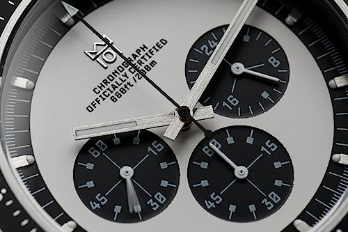 [HYAKUICHI 101] MODEL.13 ヒャクイチ クラシッククロノグラフ ノンデイト センタークロノ ホワイトパンダ 商品画像4