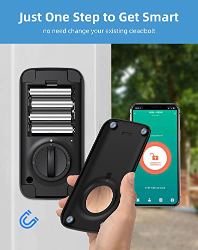 Image of LaView Bluetooth Enabled Door Lock, Wireless & Keyless Entry Smart Door Lock, Alexa and Google Assistant-Enabled Smart Lock, Auto-Lock, Unlock Tracking, LaView App Control, Fits on Most Deadbolts