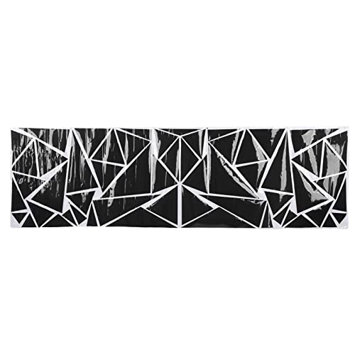 Unika Trianglar Triangel Bildekorationsdekaler Universal DIY Body Sticker Lång Rand för SUV Lastbilsdörr Sport Racing Dekaler Dekorativ 2M60CM 12 DAG Levererad Grafik (Svart)