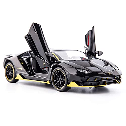 Image of Kids Toy car 1:24 Scale Die cast Metal Toy Car for Kid Model LP770 Pull Back Metal Cars with 4 Openable Doors Light and Musical Sound (Multi)