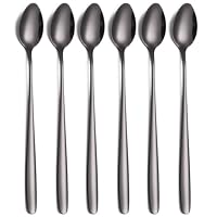 Cucchiaini Da Caffè Arcobaleno Acciaio Inox - Set 6 Pezzi 19,7cm Per Gelato E Cocktail - Foto 7