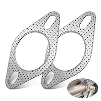 Auspuffdichtung Flanschdichtung 2.5 Zoll Auspuffflanschdichtung Auspuff Dichtung - 2 Stück Auspuff Dichtungen Krümmerdichtung Auspuffdichtungen 2.5 Zoll Inner Diameter, Auspuff Reparaturset 63-64mm