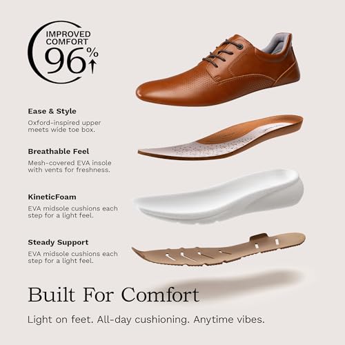 Bruno Marc Men's Casual Dress Sneakers Shoes, All-Day Comfort Cushioning Walking Breathable Lightweight Oxfords MaxFlex ActiveMetro3