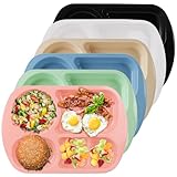 ✅【DURABLES ET LÉGÈRES】Les Assiette Compartiment pour Sont Dotées D'un Design et D'un Fond Antidérapants. Légères et Durables, Elles Sont Faciles à Transporter et Empilables pour un Rangement Peu Encombrant. Leurs Bords Arrondis Facilitent Leur Prise en Main et Évitent Les Chutes. Légères et Portables, Mais Durables, Elles Conviennent Aux Adultes, et Aux Personnes Âgées, ce Qui en Fait un Choix Idéal pour Toute la Famille.