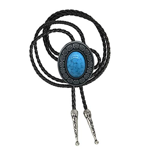 Turquoise Bolo Tie for Men, Western Handmade Bolo Tie, Native American Cowboy Necktie