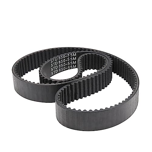SSIMOO Pulley Belt S5M-850/860/865/870/880/890/900/905/925/930/935 Rubber Transmission Belts Width 10/15/20/25/30 mm for S5M Belt Pulley Kindly(935 mm - 187 Teeth,1pc-30mm)
