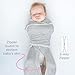 SwaddleDesigns 6-Way Omni Swaddle Sack Arms Up Swaddle for Newborn, More Options to Calm Startle Reflex, Improves Sleep, Easy Transition Baby Sleep Sack, Small, 0-3 Mo, 6-12 lbs, Heathered Jadeite