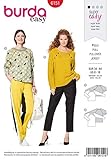 schnittmuster raglan t-shirt damen kostenlos  Burda 6151 Schnittmuster Pulli (Damen, Gr. 34-44) Level 1 super Easy