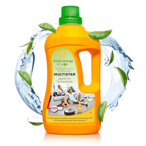 TOBG® Multistar Pet Konzentrat 1L | Für Wischroboter, Saugroboter & Nasssauger | Schaumarm & Streifenfrei für alle Oberflächen | [Effektiv gegen Haustierschmutz] | natürlich auf Bio-Basis