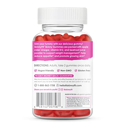 Skinnyfit Skinny Gummies Apple Cider Vinegar Gummies W/ The Mother, Healthy Weight thumb #3