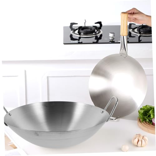Wok de acero inoxidable Cabilock para cocina doméstica miniatura 4