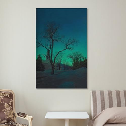 Impression sur toile Parrish At Close of Day cadre mural salon 40x60
