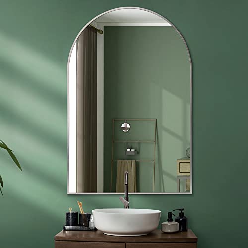 Head West Arch Shaped Thin Metal Framed Modern Wall Vanity