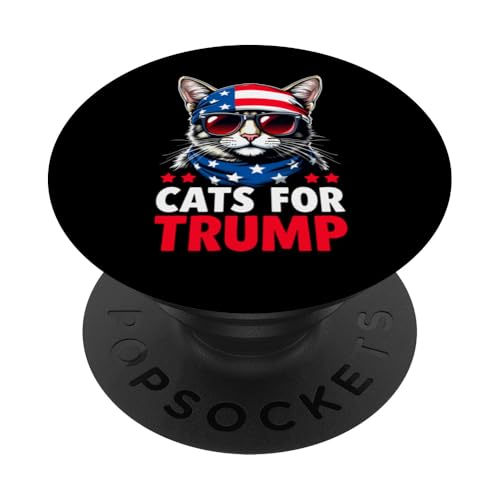 Gatos para Trump Funny Trump 2024 PopSockets PopGrip Adhesivo