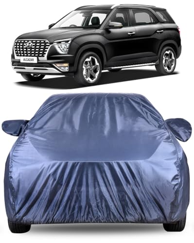 Image of Autofact Premium Car Cover for Alcazar 2021-2023 | All Weather Water-Resistant Full Body Car Cover | Light-Weight Triple-Stitched Outdoor Shield with UV Protection, Dustproof & Heat-Resistant
