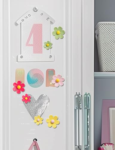 Image of HASTHIP Fridge Magnets Colorful Decorative Fridge Magnet for Whiteboard, Office, Kitchen and Outdoor Publicity Posters, Strong Holding Power, 15PCS (Small*5+Middle*5+Large*5)