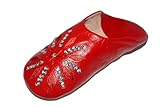 Echtes Leder Marrakech Accessoires Orientalische Schuhe Babouchen aus Marokko - Damen - 905822-0002, Schuhgrösse:43