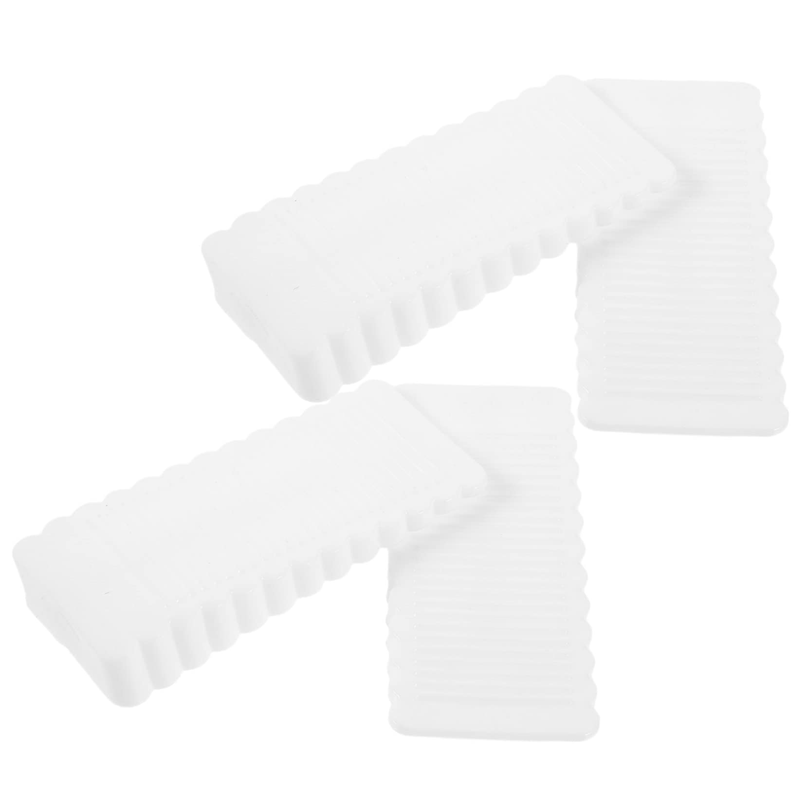 Mipcase Furniture Spacer Wedges 4 Pack White Leveling Shims Door Stop Stabilizer for Home
