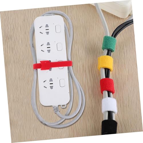 ARTIBETTER 100 piezas abrazaderas de cable reutilizables para organización de cables para escritorio y gestión de cables electrónicos miniatura 6