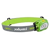 LED Headlamp yalumi Spark, Lightweight; Design with Advanced Aspherical lens. 1.5X Brightness, 105 lumens design, like 160 lumens output, low power consumption, Batteries Included (Lt Gn/Gray Gn)