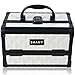 SHANY Chic Makeup Train Case Cosmetic Box Portable Makeup Case Cosmetics Beauty Organizer Jewelry storage with Locks, Multi trays Makeup Storage Box with Makeup Mirror - Peaceful