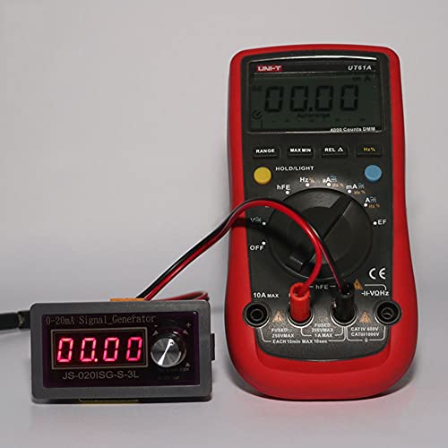Image of Taidacent 4 Digit 0.4 Inch Digital Signal Genrator Current 0-4-20mA Signal Generator Active Simulate and Debug PLC Valve Transmission Frequency DCS Control Milliamp Meter (4-20mA)